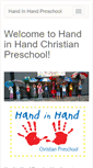 Mobile Screenshot of handinhand-preschool.com